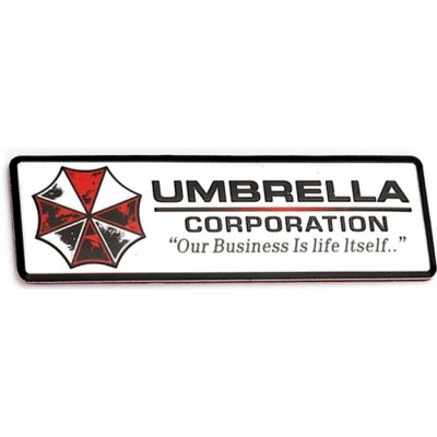 Samolepka (na auto) Resident Evil - Umbrella Corporation - 3D (17)