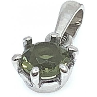 Jan Kos jewellery Stříbrný přívěsek s vltavínem 32106269