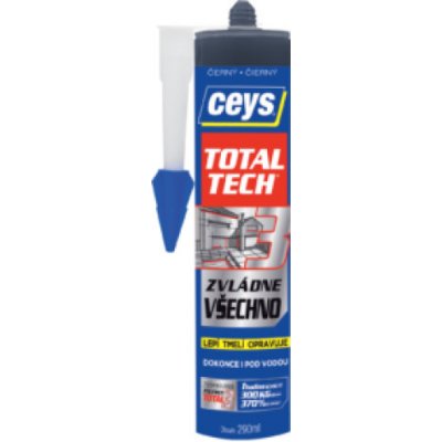 CEYS total tech černý lepící tmel 290 ml – Zbozi.Blesk.cz