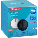 CANPOL BABIES Tvarované prodyšné vložky do podprsenky 3D černé 60 ks – Zbozi.Blesk.cz