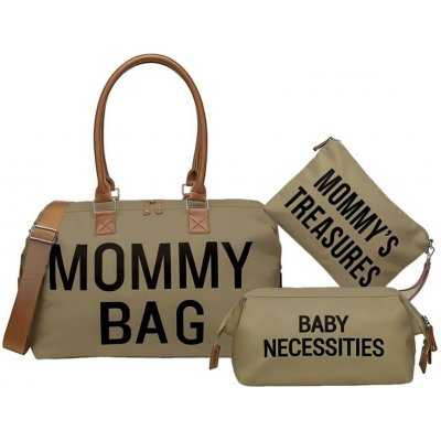 MXM Mommy bag Hnědá set 3ks – Zboží Dáma