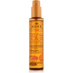 Nuxe Sun Tanning Sun Oil SPF50 voděodolný opalovací olej proti tmavým skvrnám a stárnutí pokožky 150 ml – Zboží Dáma