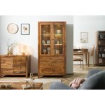 Bighome Ancona 100x45x200 cm Palisandr hnědá lakovaná – Hledejceny.cz