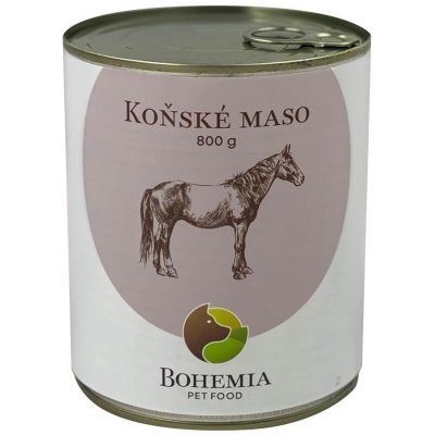 Bohemia Pet Food Koňské maso ve vlastní šťávě 400 g – Zboží Mobilmania