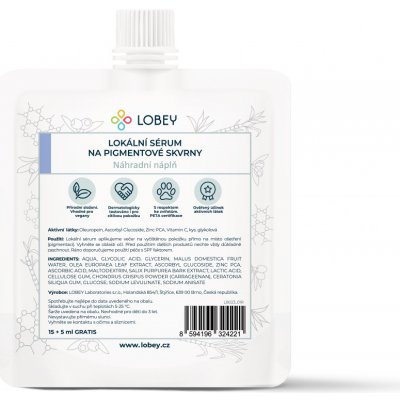 Lobey Classic Náhradní náplň Lokální sérum na pigmentové skvrny 15 ml + 5 ml GRATIS – Zboží Dáma