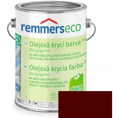 Remmers olejová krycí barva ECO 2,5 l skandinávská červená – Zbozi.Blesk.cz