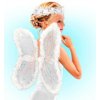 Dětský karnevalový kostým Dívčí andělská sada ohebná křídla, svatozář