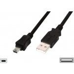 Assmann AK-300108-030-S USB A M (plug)/miniUSB B (5pin) M (plug), 3m, černý – Zboží Živě
