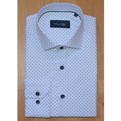 MMER pánská košile dlouhý rukáv slim fit Villaro H019DSB