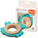 BabyOno dřevěné silikon kousátko krab tyrkysová – Zboží Dáma