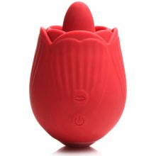 Bloomgasm French Rose Licking & Vibrating Stimulator Red