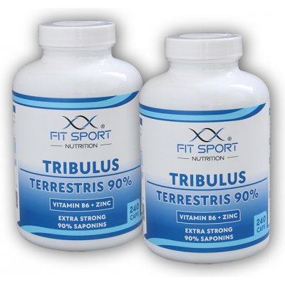 FitSport Nutrition 2x Tribulus Terrestris 90% + Vitamin B6 + Zinc 240 kapslí – Zboží Dáma