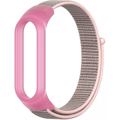 Xiaomi Nylon - Mi Band 5/6 náhradní náramek na suchý zip Růžová průhledná MBSCZ-5N015 – Hledejceny.cz