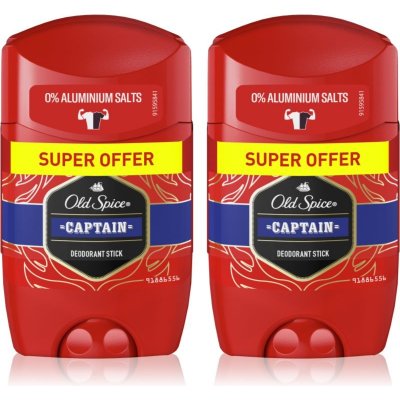 Old Spice Captain deostick 2 x 50 ml dárková sada – Zboží Dáma