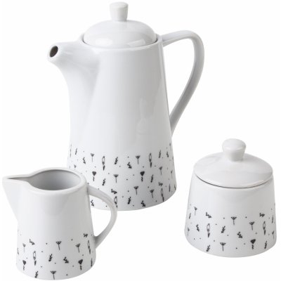 by inspire Souprava Herbs konvice 1000ml mléčenka 200ml cukřenka 250ml – Zboží Dáma