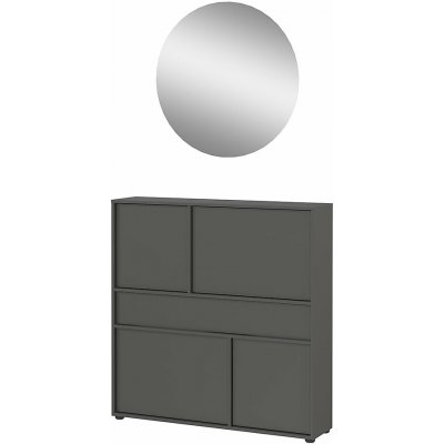 Germania Ameca 2.0 předsíňová sestava šedá 110 cm, 200 cm, 25 cm – Zboží Mobilmania