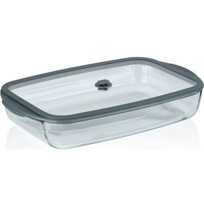 KELA Skleněná dóza Aurelius transparentní 39 x 24 x 7,5 cm 3,5 l – Zboží Mobilmania