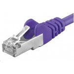 PremiumCord SP6ASFTP005 patch CAT 6a S-FTP, RJ45-RJ45, AWG 26/7, 0,5m, šedý – Zboží Mobilmania