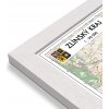 Nástěnné mapy ZES Zlínský kraj - nástěnná mapa 150 x 95 cm Varianta: mapa v dřevěném rámu, Provedení: Pegi bílý