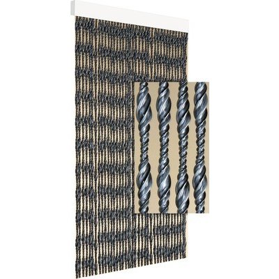 Závěs do dveří EMBER 90x210 cm stříbrný/černý – Hledejceny.cz