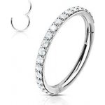 Šperky4U piercing segment kruh s čirými kamínky K1041-C – Hledejceny.cz