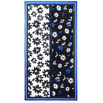 Desigual Arty Flower Rectangle šátek negro