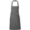 Zástěra Link Kitchen Wear Bavlněná zástěra X1012 Dark Grey Pantone 431 80 x 70 cm
