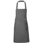 Link Kitchen Wear Bavlněná zástěra X1012 Dark Grey Pantone 431 80x70cm – Hledejceny.cz