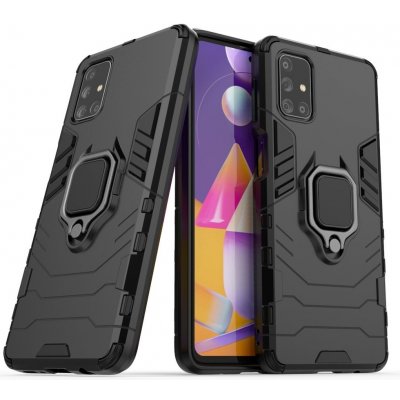 Pouzdro Beweare Armor s prsténkem Samsung Galaxy M31s - černé