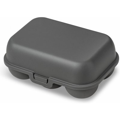 Nádoba na vajíčka EGGS TO GO MINI, na 6 vajec, antracitová barva, KOZIOL antracitový – Zboží Mobilmania