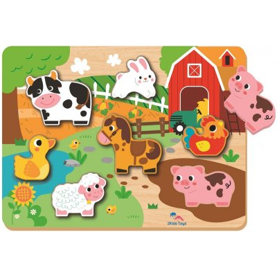 2Kids Toys vkládací puzzle Farma – Zboží Dáma