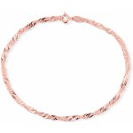 Olivie stříbrný náramek Singapore ROSE 7632 – Zboží Mobilmania