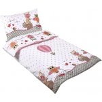 Bellatex povlečení Sovička růžové 90 x 135 , 45 x 60 cm – Zboží Dáma