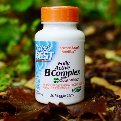 Doctor’s Best Vitamin B komplex Fully Active 30 rostlinných kapslí – Zboží Mobilmania