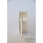 Bílá se zlatým okrajem 3mm – Zboží Dáma