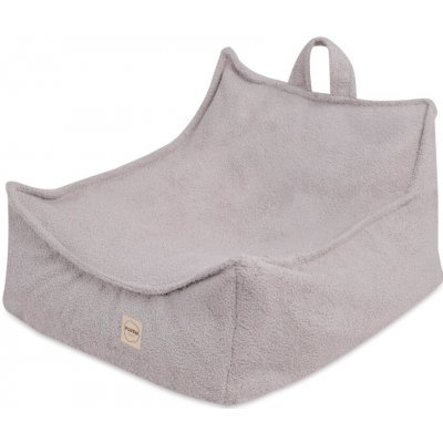 PLUSH NEST Dětské čtvercové křesílko Puffy 77 × 67 × 50 cm Beránek šedé – Hledejceny.cz