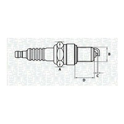 Zapalovací svíčka MAGNETI MARELLI 062000771304 – Hledejceny.cz