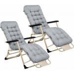 Sofotel 286402 s polštářkem ChillWell 2 ks světle šedé – Hledejceny.cz