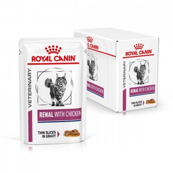 Royal Canin Veterinary Diet Cat Renal with Chicken Feline 12 x 85 g