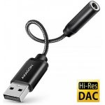 AXAGON ADA-HA, USB-A na 3.5mm jack Hi-Res DAC audio adaptér, 384kHz / 32bit, stereo – Zboží Živě