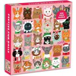 GALISON Čtvercové Kočky ve vánočním 500 dílků – Zboží Dáma