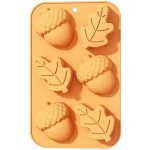 TORO Silikonová forma na muffiny 6ks 27x17cm žaludy a listy – Zboží Mobilmania