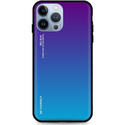 Pouzdro TopQ LUXURY iPhone 13 Pro Max pevný duhový purpurový