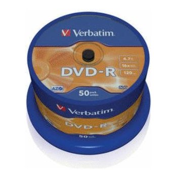 Verbatim DVD-R 4,7GB 16x, Advanced AZO, cakebox, 50ks (43548)