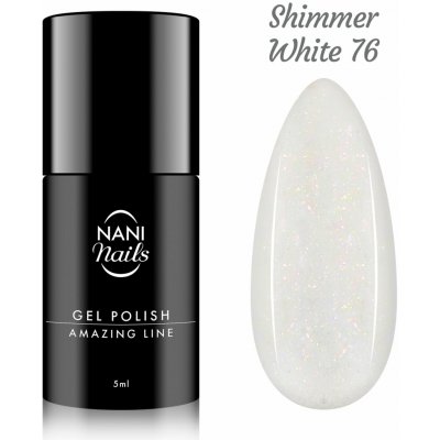 NANI gel lak Amazing Line Shimmer White 5 ml – Sleviste.cz