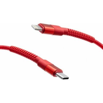 Mobilnet KAB-0248-TYP-LIGHT USB-C/Lightning 20W, 1m, červený – Zbozi.Blesk.cz
