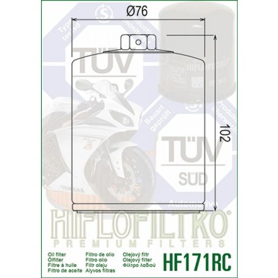 Hiflofiltro Olejový filtr HF171BRC – Hledejceny.cz