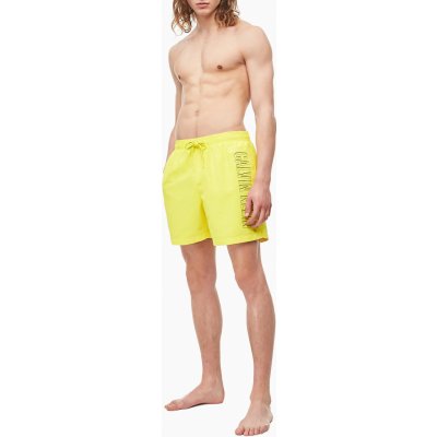 Calvin Klein Pánské plavecké šortky KM0KM00381-ZAM žluté žluté 7685191 – Zboží Mobilmania