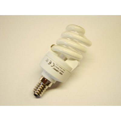 TES-LAMP Úsporná žárovka 11W E14 kopmaktní spirála – Zboží Mobilmania