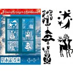 Šablony vánoční 18 x 25,5cm 5ks – Zboží Dáma